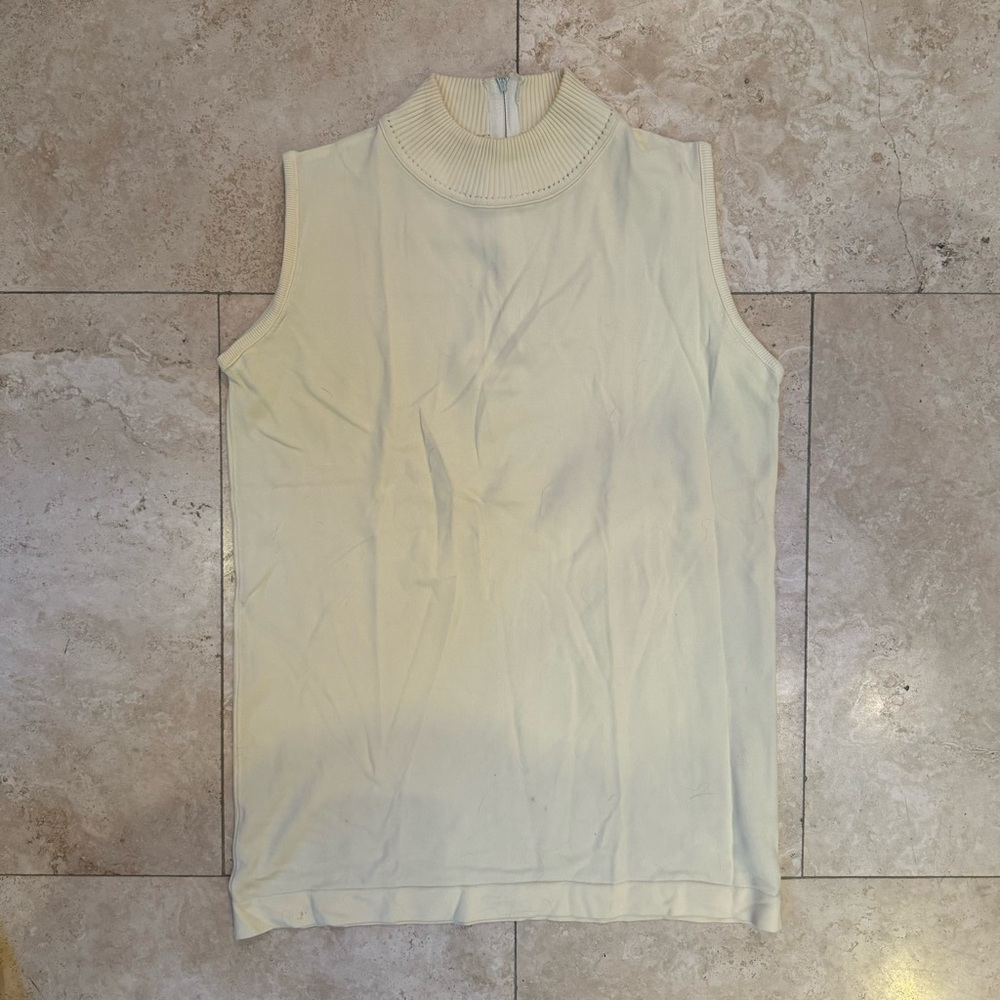 Vintage Fully Fashioned Crewneck Tank Top RN18278